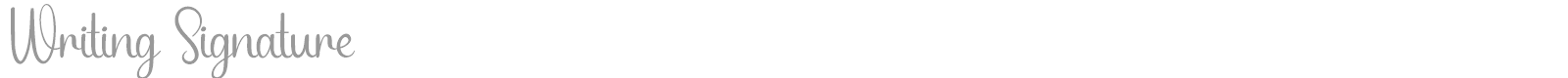 Writing Signature font preview